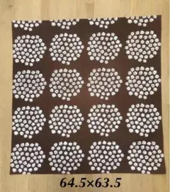 マリメッコ　ヴィンテージ プケッティ　はぎれ 生地　ブラウン