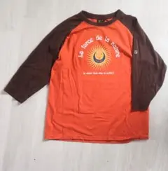 AIGLE 七分袖Tシャツ Lサイズ男女 オレンジ Tシャツ アウトドア