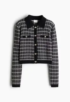 H&M 襟付きカーディガン xs