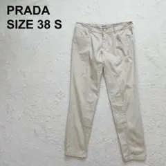 プラダ　コットンスリムパンツ　テーパードパンツ　パネル切替　裾ジップ（1105）のサムネイル