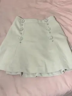 evelyn パール＆ビジュー装飾 ミニスカートのサムネイル