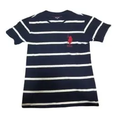 U.S. POLO ASSN. ボーダー Tシャツ ネイビー Mのサムネイル