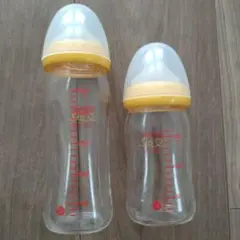 ピジョン母乳実感 ガラス製哺乳瓶 160ml 240ml 2本セット