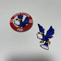 CRAZY RACCOON 缶バッジ RURI 2点セット