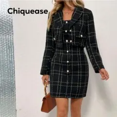 SHEIN チェック柄 セットアップ 入園式 卒業式 XXL 大きいサイズ