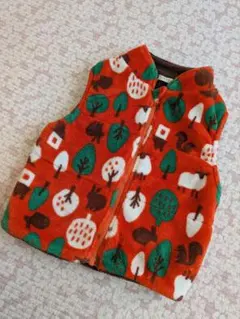 100cm フリースベスト オレンジ