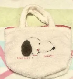 スヌーピー　もこもこ　バッグ　スヌーピー　カバン