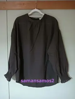 サマンサモスモス★SM2 長袖ブラウス 袖シャーリング