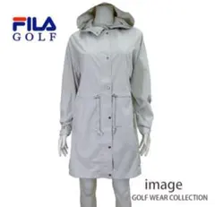 美品　フィラゴルフ FILA ロングブルゾン 軽量 撥水 2WAY コート