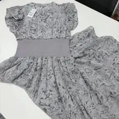 【新品タグ付き】INGNI 花柄ワンピース グレー M