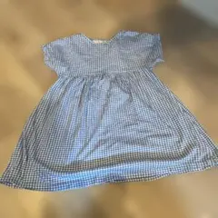 UNIQLO 青と白のギンガムチェック ワンピース