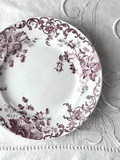 St Amand＊REGENCE＊ディナープレート ２枚セット（A） Antique Plate Set by St Amand Hamage - My French Country