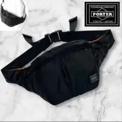 極美品 PORTER / TANKER WAIST BAG(L) ブラック 人気