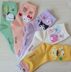 サンリオキャラクターソックスセット 5足