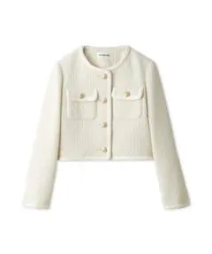 LILY BROWN ツイードジャケット アイボリー
