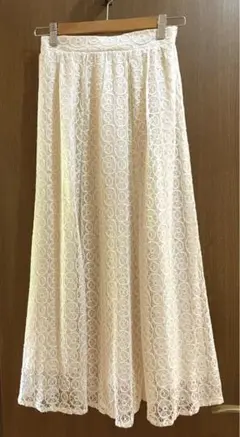 earth music ecology レースフレアロングスカート