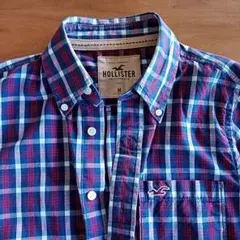 HOLLISTER チェック柄半袖シャツ｜サイズMのサムネイル