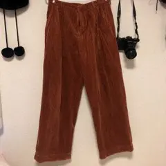コーデュロイワイドパンツ