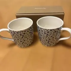 Afternoon Tea 青い花柄 マグカップ 2個セット