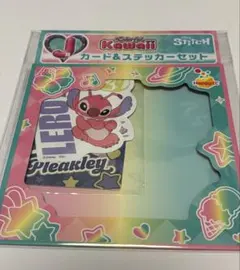 Happyくじ スティッチ　J賞　ステッカー＆シールセット