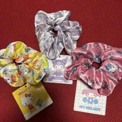 サンリオ　シュシュ　キティ クロミ マイメロ
