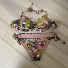 トロピカルフラワー柄 セパレート水着