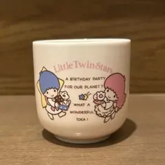 リトルツインスターズ サンリオ キキララ マグカップ 1987年 日本製 レトロ