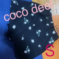 COCO DEAL 花柄刺繍キュロット