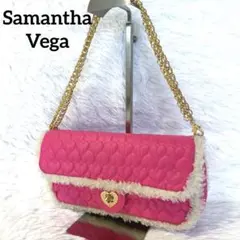 Samantha Vega 美品✨ハートキルティング チェーンショルダーバッグ