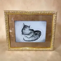限定品】藤田嗣治 猫の絵 額装品 11/100 - メルカリ