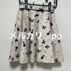 シークレットハニー　ネコ柄スカート