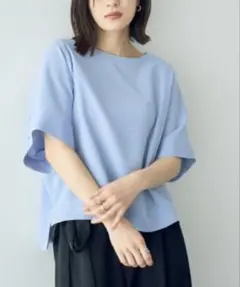 YECCA VECCA イェッカヴェッカ　ドルマンブラウス(水色)のサムネイル