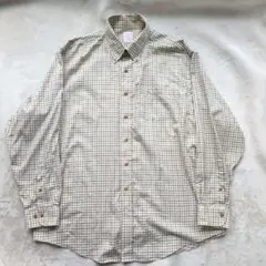 ブルックスブラザーズ ベージュ 長袖ボタンダウンシャツ XL ノンアイロン