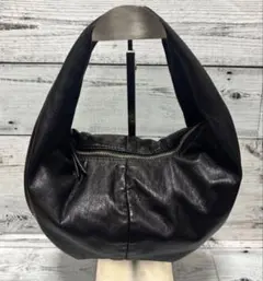 ZARA オーバルバッグ　ワンハンドル　ギャザーバッグ　ハンドバッグ