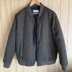 Calvin Klein カーキ MA-1ジャケット Lサイズ