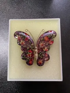 ヴィンテージ♡蝶ブローチ　アンティーク調