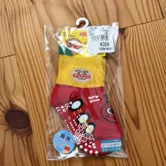 【新品】アンパンマン 靴下 9〜14cm 赤/黄