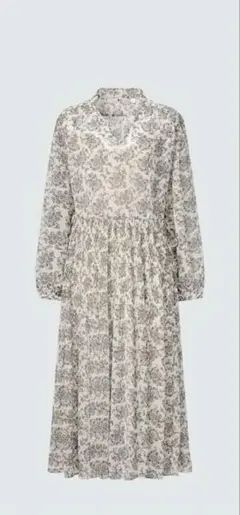 ユニクロ　シフォンプリーツワンピース　M