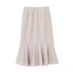 ナチュラルビューティーベーシック　切替ヘムマーメイドスカート