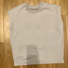 無印良品　フレンチスリーブTシャツ　Mサイズ ライトグレー