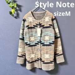 Style Note【M】カーディガン　ネイティブ 総柄　ウール混のサムネイル
