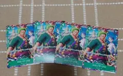 Vジャンプ7月特大号　ロロノア・ゾロ　ワンピースカードゲーム　4枚セット