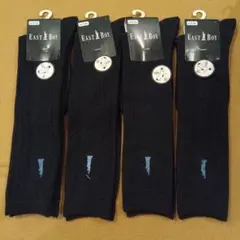 EAST BOY ブラック靴下 19-24cm 4足セット　ハイソックス