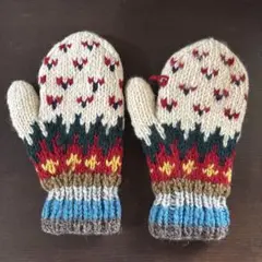 南米のハンドメイドニットミトン