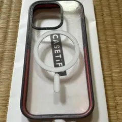 CASETiFY iPhone14pro クリアパープルケース マグセーフ対応