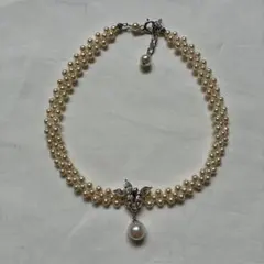 4○15 パール　チョーカー　ネックレス