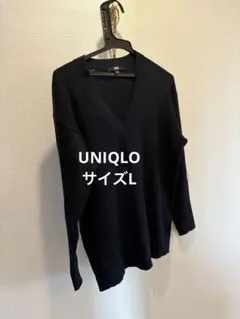 【UNIQLO】ネイビー　ニット/M