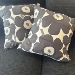 marimekko クッションカバー 2枚セット　色褪せあり