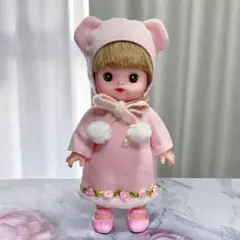ソランちゃん服 メルちゃん服 ふわふわ 可愛いうさぎ耳着ぐるみ MH-64