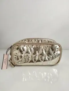 新品　ヴィクトリアシークレット　ポーチ　化粧ポーチ　ゴールド　金　金運のサムネイル